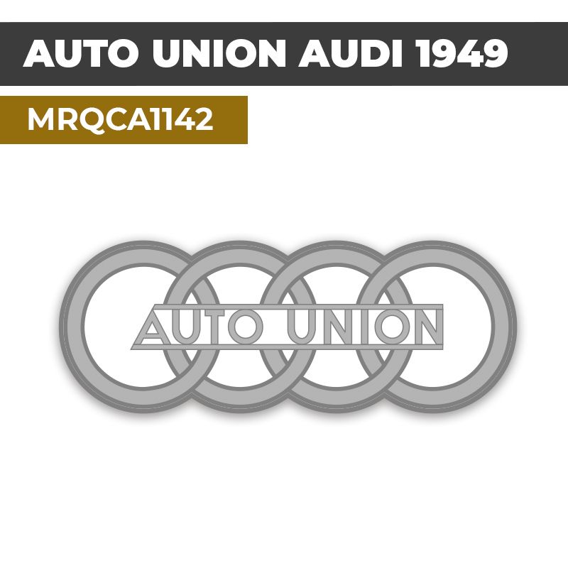 Autocollant AUDI AUTO UNION 1949 | Stickers Logo Automobile Allemande | MRQCA1142