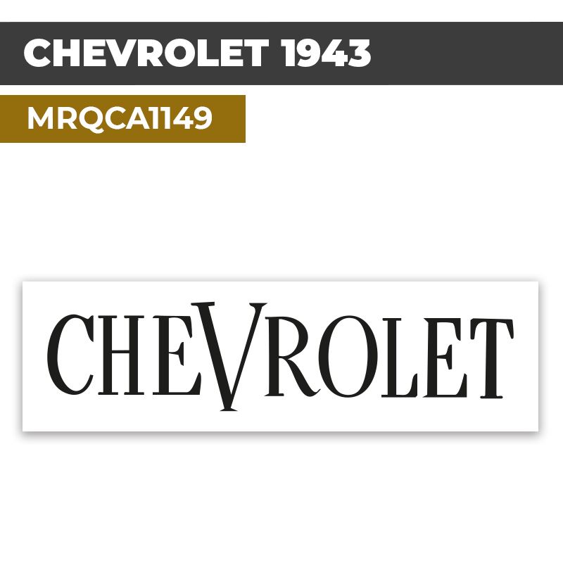 Autocollant CHEVROLET 1943 | Stickers Logo Automobile américaine | MRQCA1149