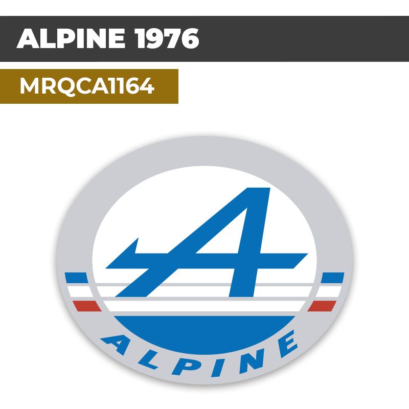 Autocollant ALPINE 1976 | Stickers Logo Automobile | MRQCA1164