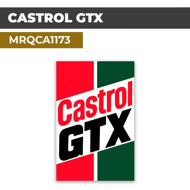 Autocollant CASTROL GTX | Stickers Logo Automobile | MRQCA1173
