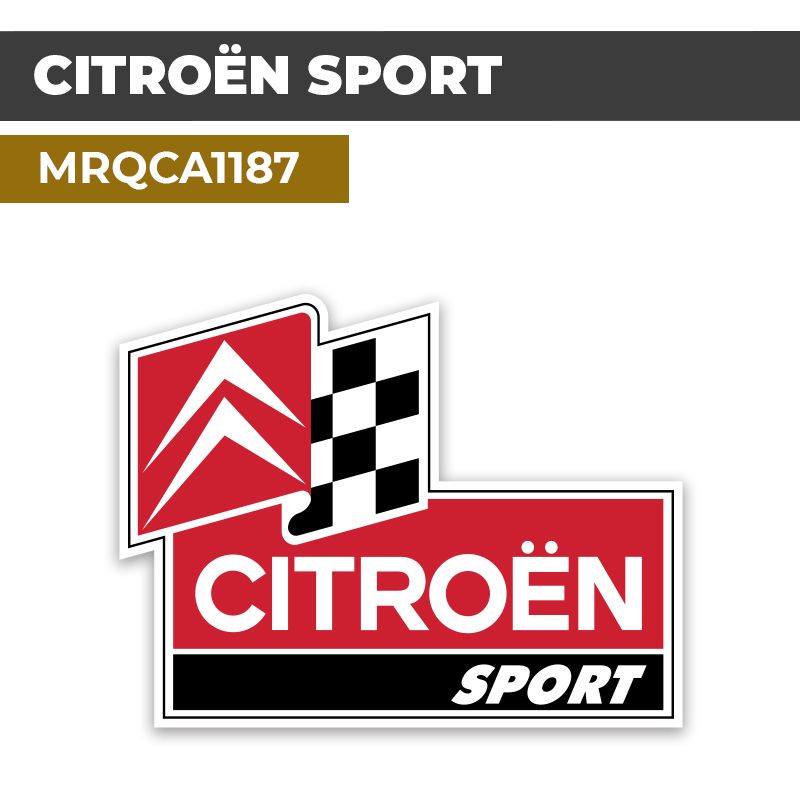 Autocollant CITROËN SPORT | Stickers Logo Automobile Française | MRQCA1187