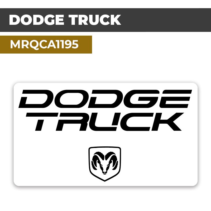 Autocollant DODGE TRUCK | Stickers Logo Camion Américain | MRQCA1195