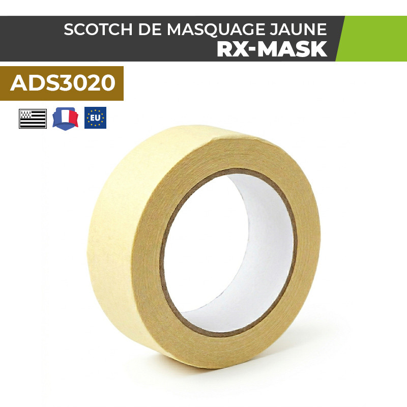 Ruban adhésif de masquage jaune