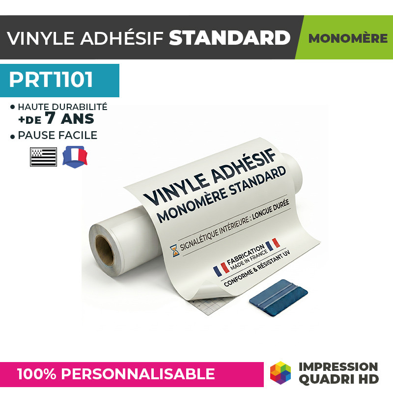 Adhésif personnalisé monomère