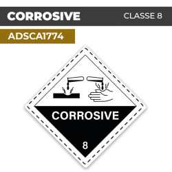 Autocollant CORROSIVE |...