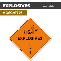 Autocollant EXPLOSIVES |...