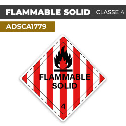 Autocollant FLAMMABLE SOLID...
