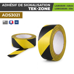 Rouleau de scotch jaune et noir