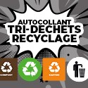 Autocollant Tri-Déchets et Recyclage